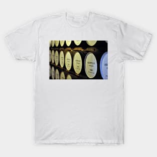 Whisky barrels at a distillery in the highlands of Scotland T-Shirt